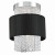 Harmoni Collection 6 Light Chrome & Black Pendant