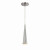 Sliver Collection 1 Light Satin Nickel Pendant