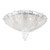 Swan Collection 6 Light Clear Flushmount