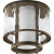 Bay Court Collection Antique Bronze 1-light Outdoor Flushmount