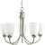 Gather Collection Brushed Nickel 5-light Chandelier