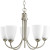 Gather Collection Brushed Nickel 5-light Chandelier