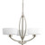 Calven Collection Brushed Nickel 3-light Chandelier