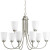 Gather Collection Brushed Nickel 9-light Chandelier