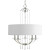 Nisse Collection Polished Nickel 5-light Chandelier