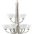 Rave Collection Brushed Nickel 9-light Chandelier