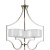 Caress Collection Polished Nickel 3-light Chandelier