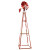 Red and White Powder Coated Backyard Windmill - Large