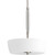 Divot Collection Brushed Nickel 3-light Pendant