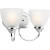 Heart Collection 2-light Polished Chrome Bath Light