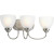 Heart Collection 3-light Brushed Nickel Bath Light