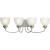 Heart Collection 4-light Brushed Nickel Bath Light