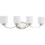 Nisse Collection Polished Nickel 4-light Bath Light