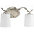 Inspire Collection Brushed Nickel 2-light Bath Light