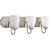 Gather Collection Brushed Nickel 3-light Bath Light
