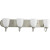 Gather Collection Brushed Nickel 4-light Bath Light