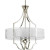 Caress Collection Polished Nickel 3-light Foyer Pendant