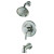 Universal Tub and Shower Traditional Satin Nickel