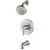 Universal Tub and Shower Transitional Satin Nickel