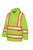 Hi-Vis Rain Jacket With Safety Stripes Yellow/Green Small