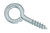 1-1/8 Inch  Zinc Small Screw Eye 10pk