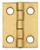 1 Inch  Solid Brass Narrow Hinge 4pk