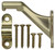 Satin Brass Handrail Bracket