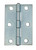 2-1/2 Inch  Zinc Narrow Hinge Fixed Pin 2pk