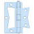 3 Inch  White Non Mortise Hinge