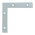 2-1/2 Inch  Zinc Flat Corner Brace 4pk