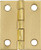 1-1/2 Inch  Solid Brass Broad Hinge 2pk