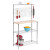 chrome 2 shelf urban baker's rack