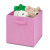 4 pack Non-woven foldable cube- pink