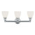 Providence 3 Light Chrome Incandescent Bath Vanity with Satin Glass