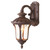 Providence 1 Light Bronze Incandescent Wall Lantern with Light Amber Water Glass