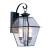 Providence 2 Light Black Incandescent Wall Lantern with Clear Beveled Glass