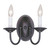 Providence 2 Light Black Incandescent Wall Sconce