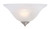 Providence 1 Light Brushed Nickel Incandescent Wall Sconce with White Alabaster Glass