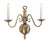 Providence 2 Light Antique Brass Incandescent Wall Sconce