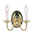 Providence 2 Light Bright Brass Incandescent Wall Sconce