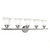 Providence 5 Light Chrome Incandescent Bath Vanity with White Alabaster Glass