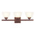 Providence 3 Light Vintage Bronze Incandescent Bath Vanity with Satin Glass