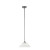 Providence 1 Light Brushed Nickel Incandescent Pendant with White Alabaster Glass