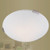 Providence 3 Light Brushed Nickel Incandescent Semi Flush Mount with Satin Opal White Glass