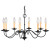 Providence 8 Light Black Incandescent Chandelier