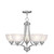 Providence 5 Light Brushed Nickel Incandescent Chandelier with Satin Glass