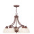 Providence 5 Light Vintage Bronze Incandescent Chandelier with Satin Glass