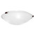 Providence 3 Light Bronze Incandescent Semi Flush Mountwith White Alabaster Glass