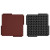 Interlocking Rubber Paver 24 Inch x 24 Inch x 2 Inch Terra Cotta