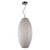 Contemporary Beauty 1 Light Pendant with Ivory Silk Shade Glass and Ivory Finish